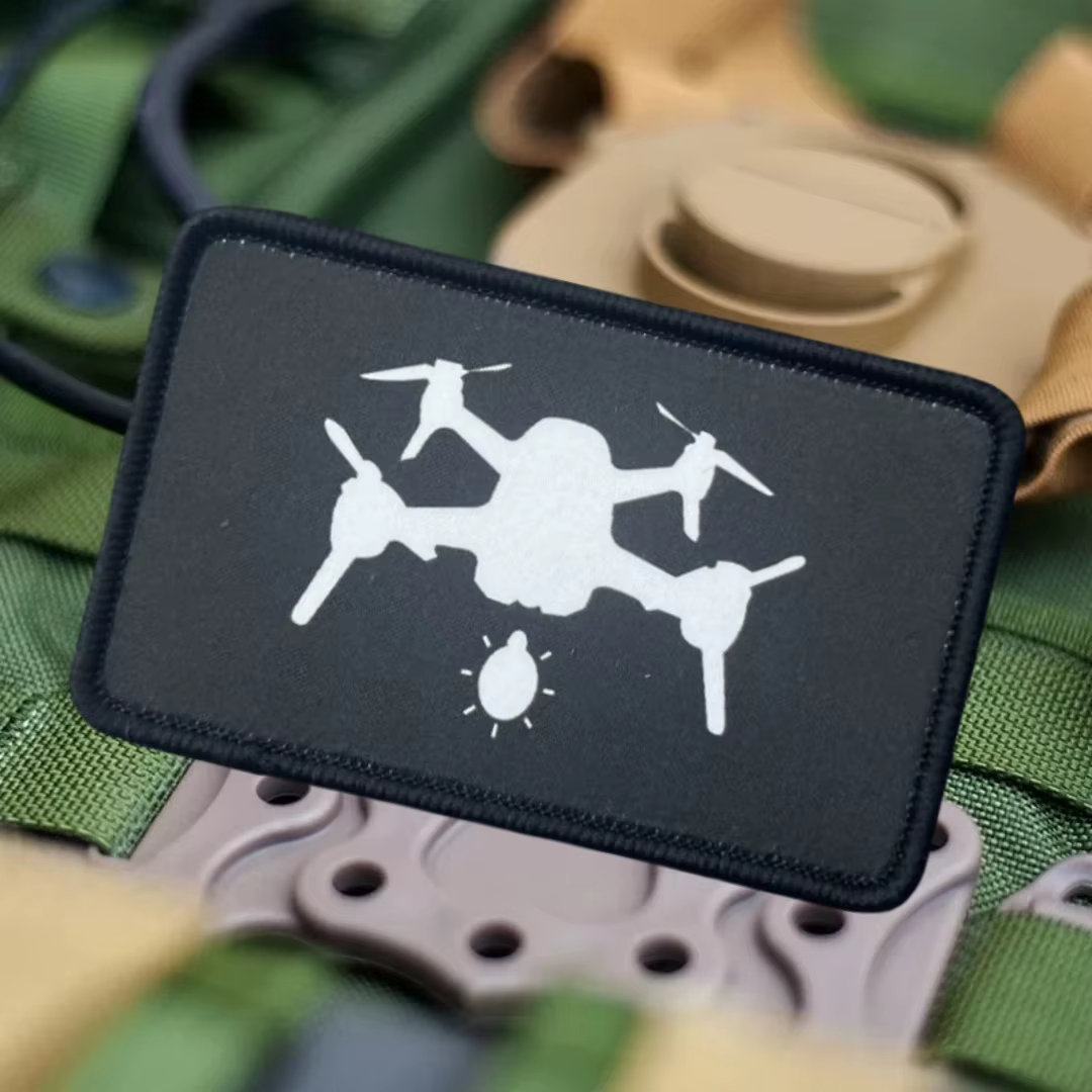 Parche táctico Chevron UAV – Insignia de moral impresa con velcro - imagen 2