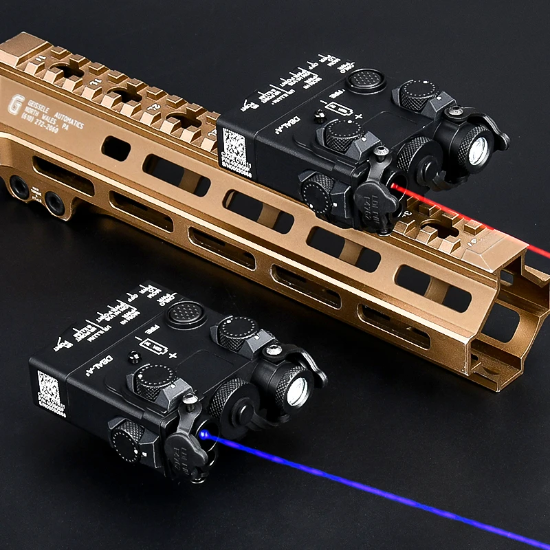 Puntero de mira IR táctico totalmente metálico, rojo, verde, azul, estroboscópico, linterna LED blanca, indicador WADSN, accesorios Airsoft