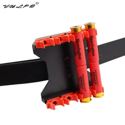 VULPO-carcasa táctica para escopeta, funda ajustable para munición, accesorios de caza, 12GA, 4/8 rondas