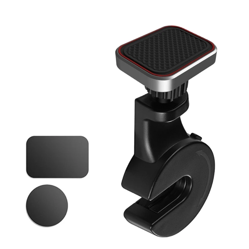 Soporte Flexible seguro para reposacabezas coche, soporte para teléfono, bloqueo magnético, antideslizante - imagen 4