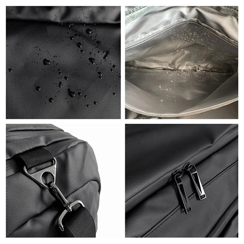 Bolso deportivo grande para hombre y mujer, bolsa de mano deportiva con bolsillo para zapatos húmedos y secos, bandolera de hombro para natación, Yoga, gimnasio, mochila de viaje - imagen 5