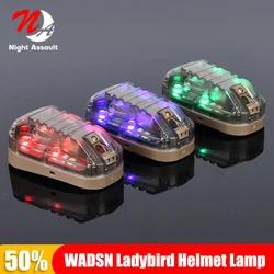 WADSN HEL STAR Casco Airsoft luz IR estroboscópico multicolor