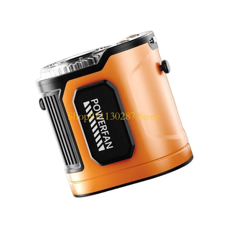 Ventilador portátil impermeable J1HC con batería recargable múltiples niveles velocidad para caminatas en lugares y - imagen 2