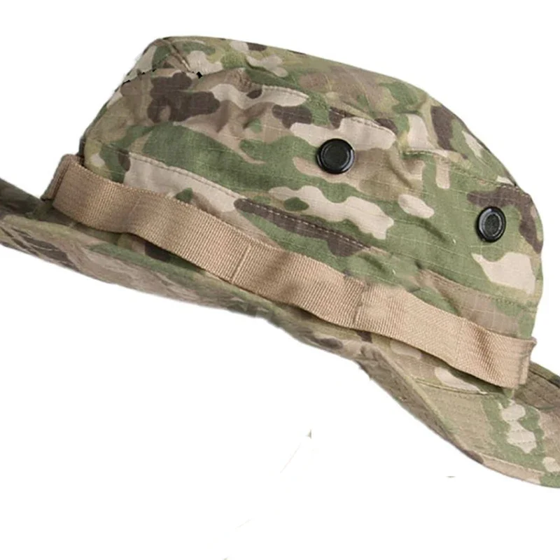 Gorra táctica con sombrilla, sombrero Bonnie, sombreros redondos, protección solar, senderismo, combate, Airsoft, entrenamiento de caza BD1569 - imagen 4