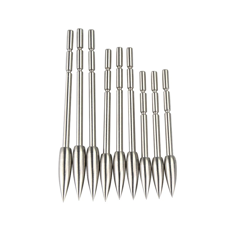 Punta de flecha de tiro con arco, puntas de punto de objetivo id3.2 mm, 80/100/120 granos, acero inoxidable para tiro de caza con Flecha de carbono, 12/30 Uds. - imagen 5