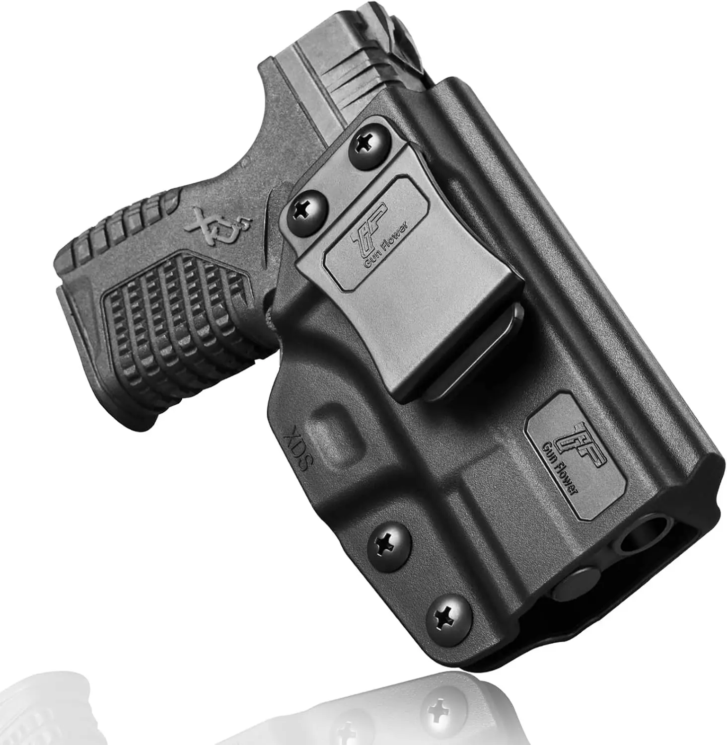 IWB Holster Springfield XD-S 3.3'', Cant y retención ajustables – Funda de transporte oculta, mano derecha