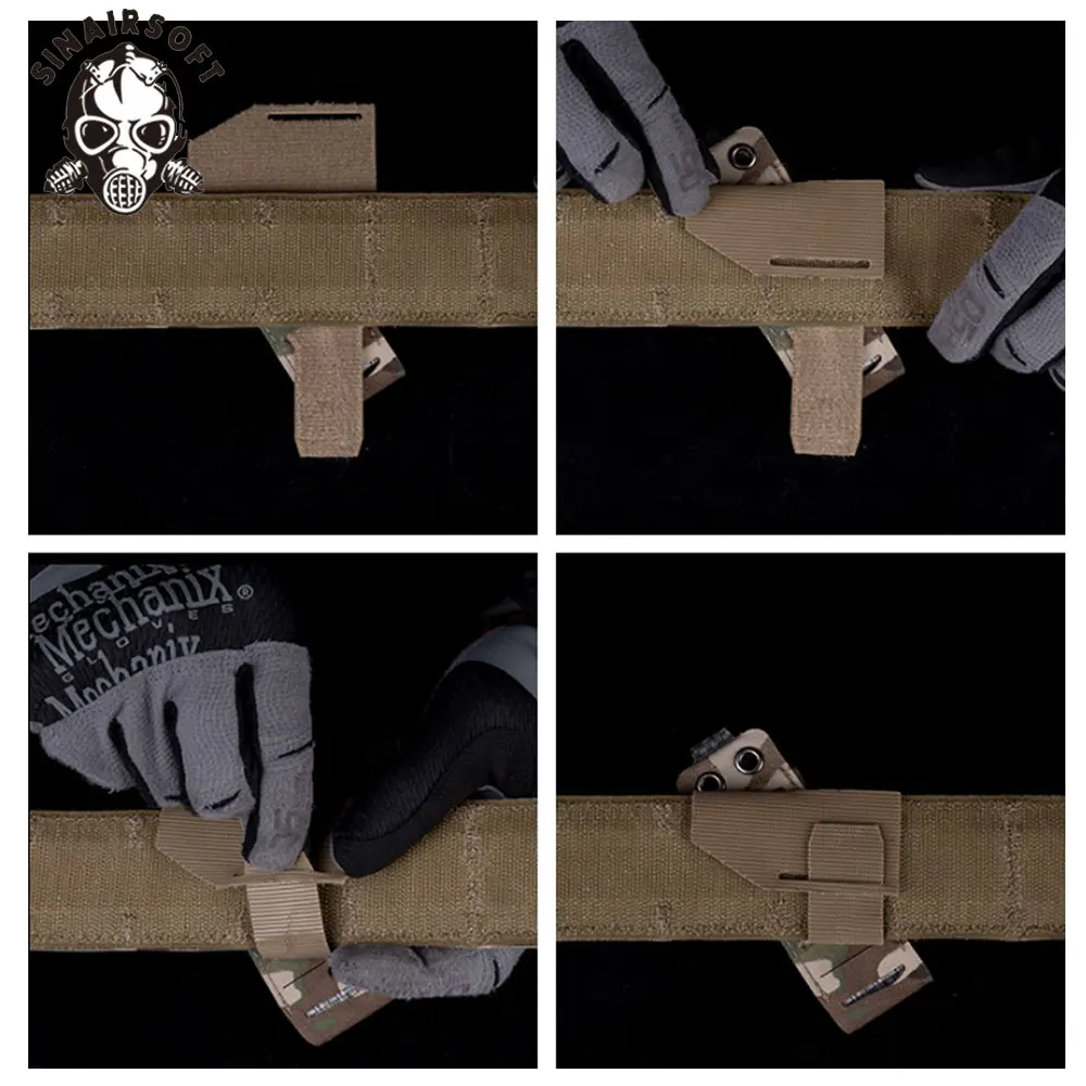 SINAIRSOFT-Correa de sujeción mágica MOLLE izquierda y derecha, bolsa Mag, cinturón Diagonal, accesorios, portador de placa de caza, equipo de entrenamiento Airsoft - imagen 3