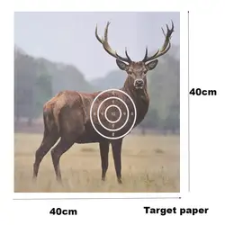 5/10 Uds 40*40cm tiro con arco papel de destino patrón de alce de alta calidad papel de destino accesorios de práctica de tiro al aire libre
