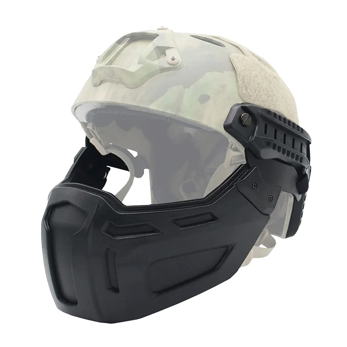 Nuevo casco táctico rápido media cara máscara caza Airsoft CS juego Paintball máscara casco accesorios equipo - imagen 5