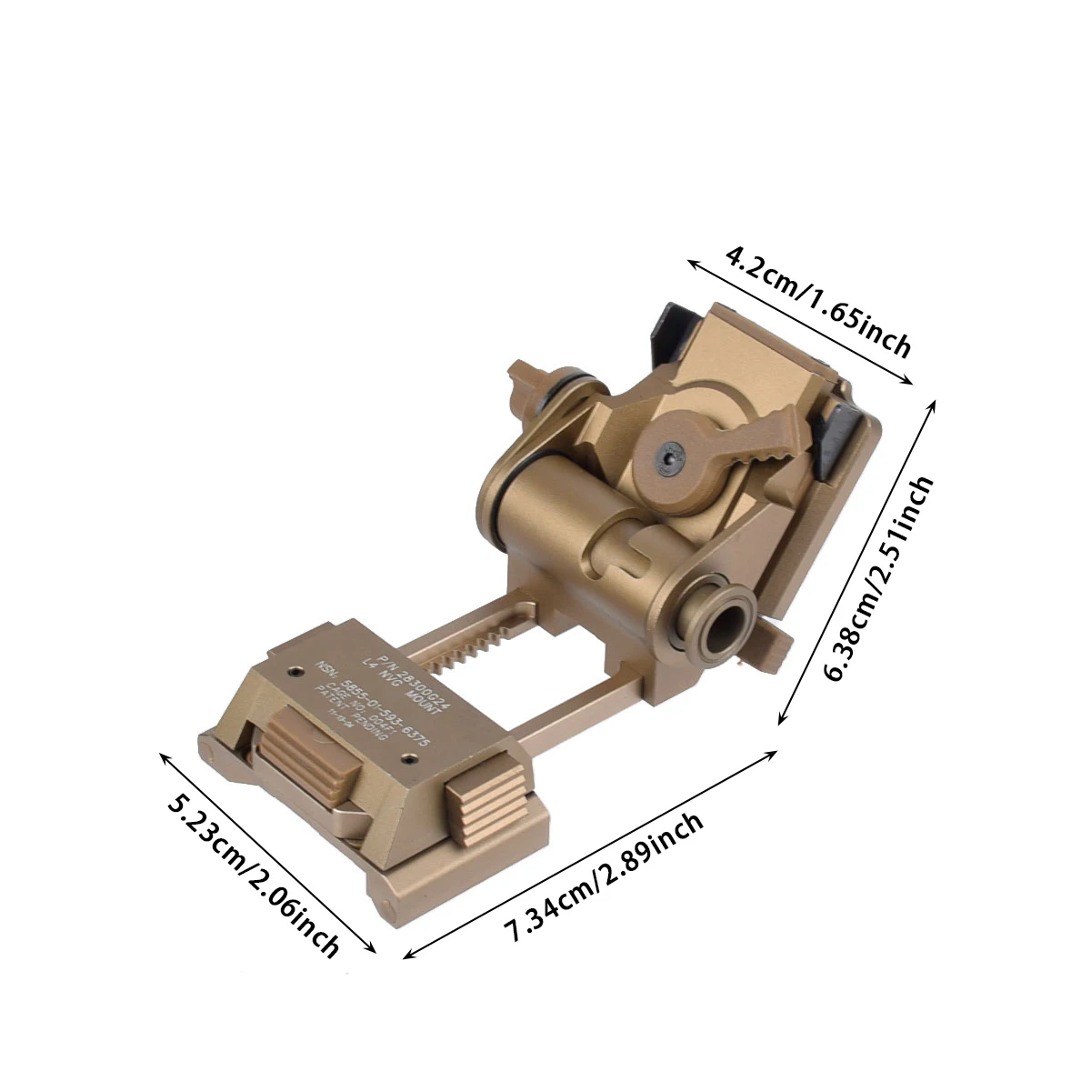 Wilcox L4 G24 soporte metálico plegable para gafas de visión nocturna - imagen 2