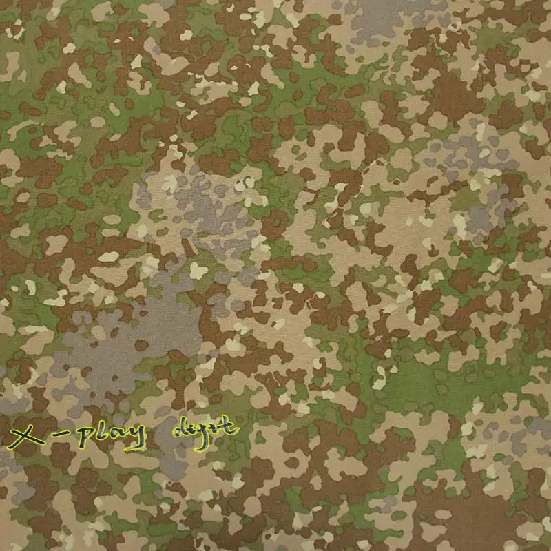 Chaleco táctico impermeable de nailon 500D, bolsas de Material de bricolaje, tela de camuflaje manchado alemán - imagen 2