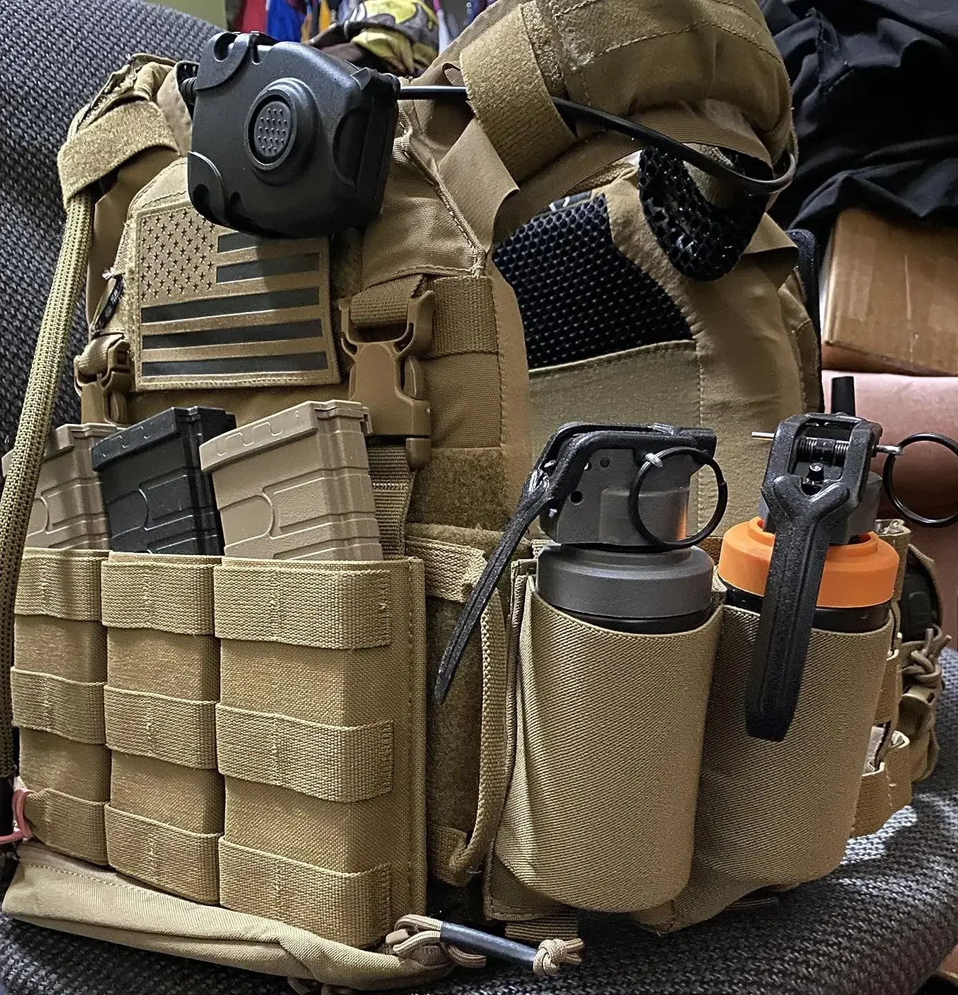 Porta revistas Molle, bolsa de almacenamiento elástica, individual, doble, Triple, para patrulla de caza, 5,56 - imagen 3