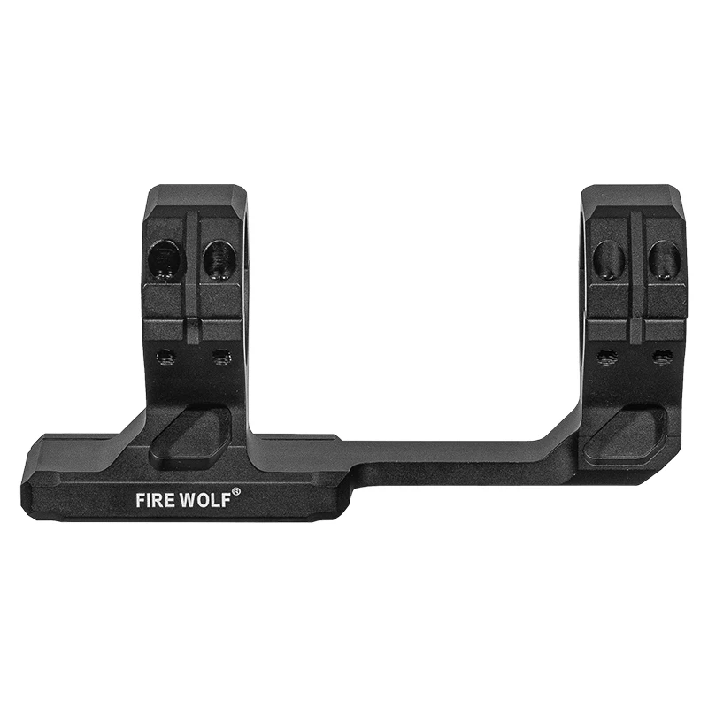 FIRE WOLF 7075 Anillo de montaje de alcance de aleación de aluminio 30 mm de alto caza Airsoft doble abrazadera táctica de metal se adapta a riel de cola de milano de 20 mm - imagen 4