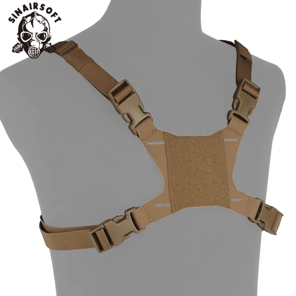 SINAIRSOFT-bolsa táctica Molle para teléfono, soporte plegable para tablero de navegación, accesorio de aparejo de pecho para caza, equipo Airsoft - imagen 3