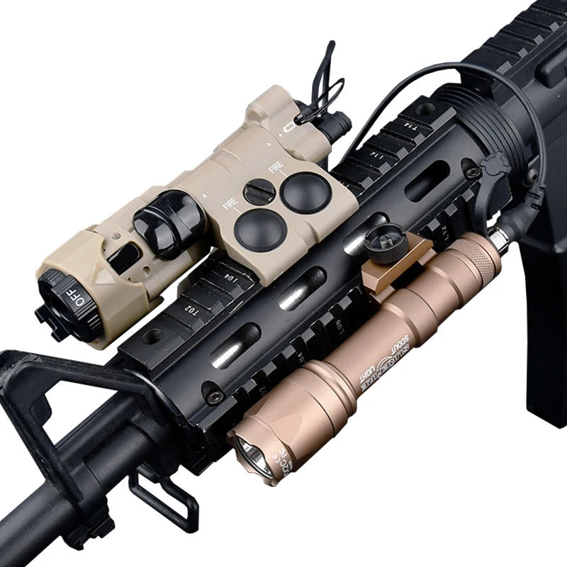 WADSN-linterna estroboscópica táctica de nailon MAWL C1 +, mira láser IR roja y verde SF M300 M600 con interruptor AXON compatible con riel de 20mm - imagen 5