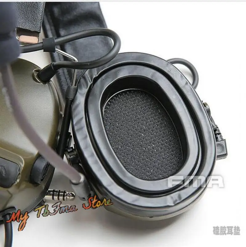 Almohadilla de silicona de Gel de repuesto FMA para auriculares tácticos, reducción de ruido, pastilla Amp, nuevo - imagen 4
