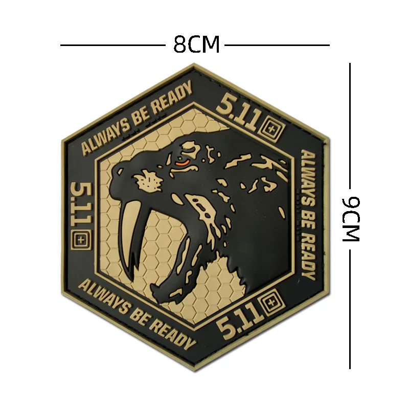 Insignia táctica, chaleco de goma suave, parche con emblema de espada para mochila, gorra, uniforme, apliques impresos DIY, insignia, parches militares de PVC 3D - imagen 4