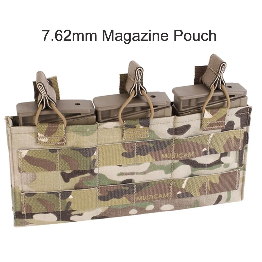 Placa militar táctica Molle Triple, bolsa Mag de 7,62mm, Panel frontal Universal, equipo de expansión de chaleco táctico - imagen 2