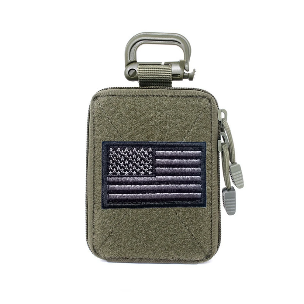 Bolsa táctica de primeros auxilios, bolsas Molle EMT, bolsa médica IFAK para caza, Kit de supervivencia de emergencia con hebilla D, insignia estadounidense - imagen 3