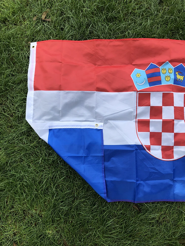 Bandera del cielo bandera nacional croata 90X150CM poliéster de alta calidad colgante hr hr hrv Hrvatska bandera de croacia decoración interior y exterior - imagen 3