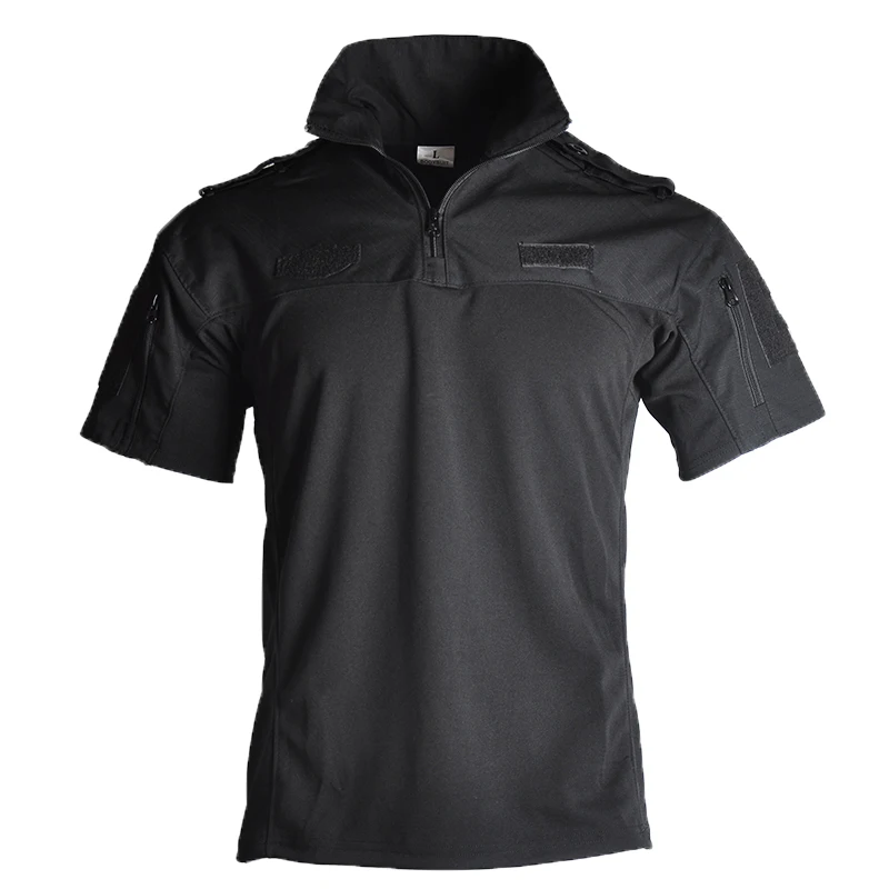 Camiseta de camuflaje táctico para hombre, ropa de verano para senderismo, camisetas de manga corta para escalar y acampar, camisetas de gimnasio, camisetas para acampar Airsoft Paintball - imagen 5