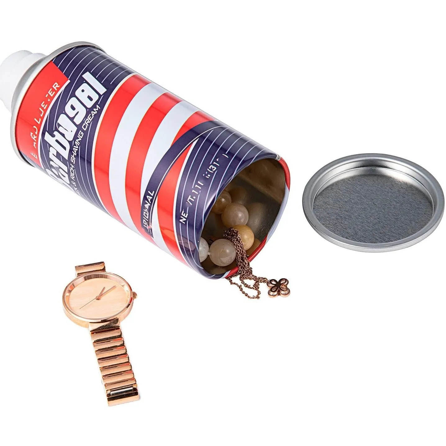 Caja de dinero secreta de almacenamiento oculta para joyería de viaje, anillo de efectivo, contenedor de almacenamiento, caja de seguridad de Metal resistente al agua