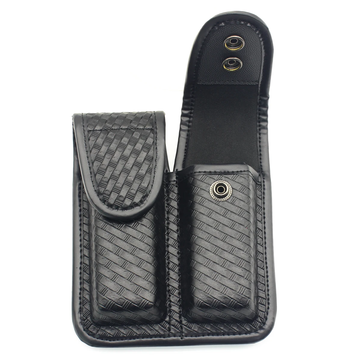 ROCOTACTICAL Bolsa doble para revistas de tejido de cesta, bolsa doble con cierre para pistola doble, para cinturones de trabajo de 2,25 ", compatible con Glock 17 - imagen 5