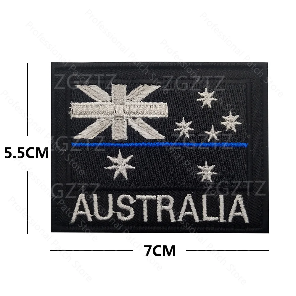 Parche de PVC bordado de la bandera de Oceania, Nueva Zelanda, Australia, parches militares tácticos, rayas, insignia de la bandera australiana, parche del ejército - imagen 5