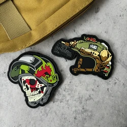 Parche táctico PVC calavera francotirador – Moral para mochila