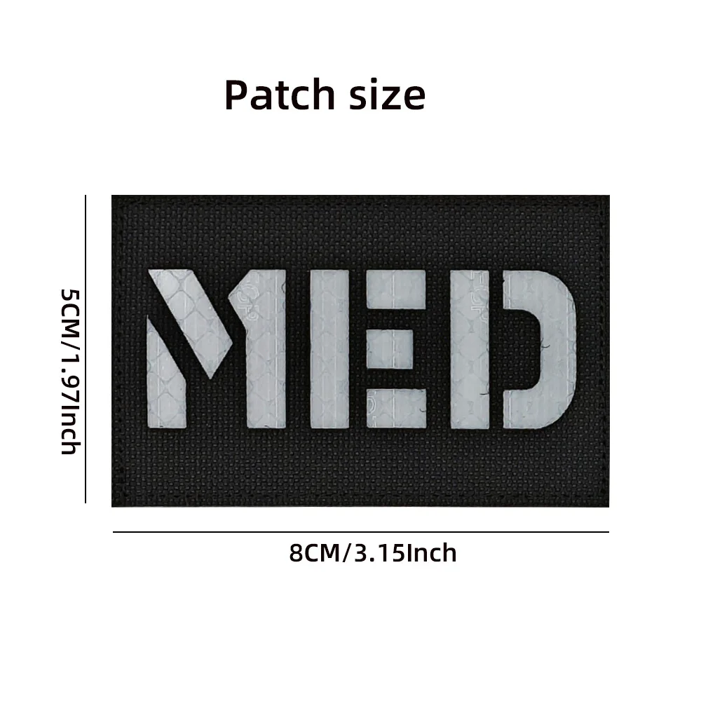 Parches reflectantes de corte GOON MED para ropa, insignia de moral táctica, gancho, parche militar, pegatina para mochila, brazalete - imagen 5