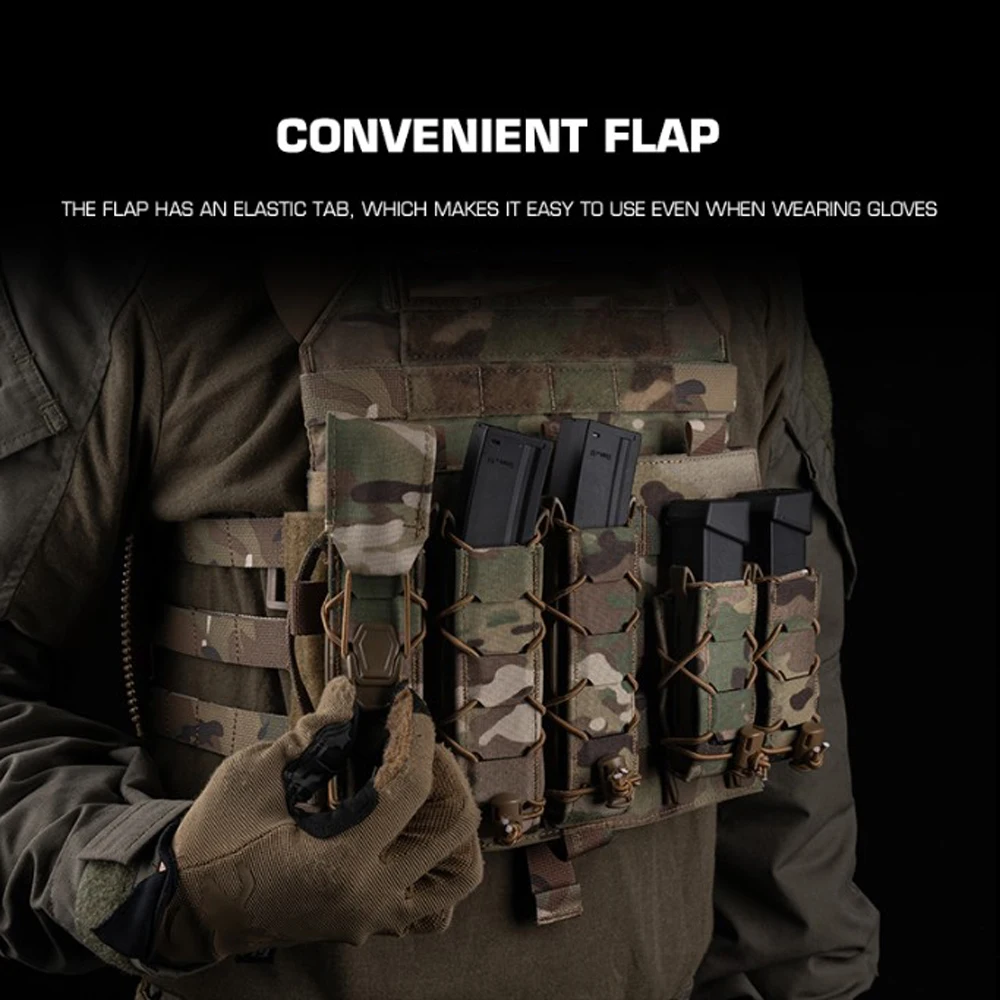 Bolsa para revistas con solapa para generación 2 versión V2 serie Tiger 9MM Mag bolsa caza Airsoft Gear - imagen 5