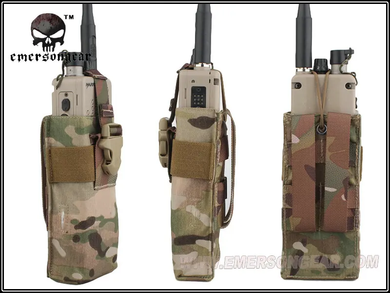 Emersongear-bolsa táctica de radio 14, para chaleco rrrv, combate militar airsoft em8336 - imagen 2