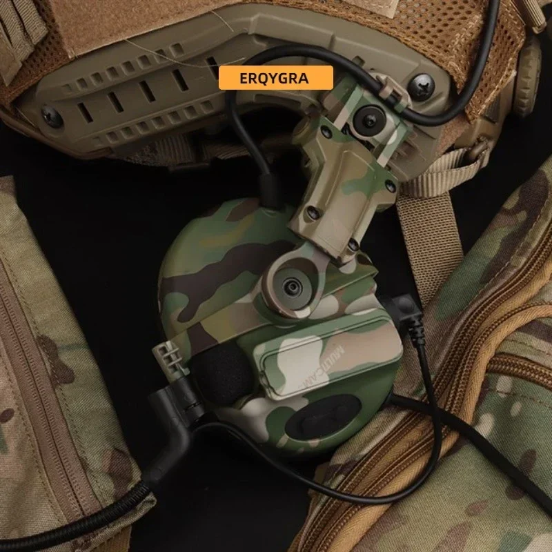ERQYGRA-auriculares tácticos con reducción de ruido, cascos de caza, accesorios de tiro, equipo para deportes al aire libre - imagen 5