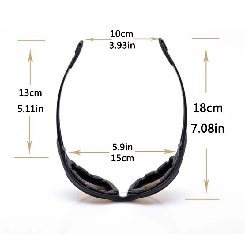 Gafas tácticas militares X7 C5 para tiro al aire libre CS a prueba de explosiones, resistentes a impactos, visión nocturna, gafas polarizadas a prueba de viento - imagen 5