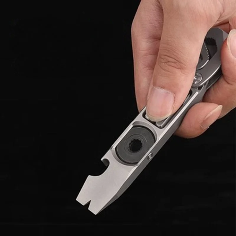 Herramienta multifunción de aleación de titanio TC4, destornillador, Abrebotellas de palanca con supervivencia al aire libre Edc - imagen 5