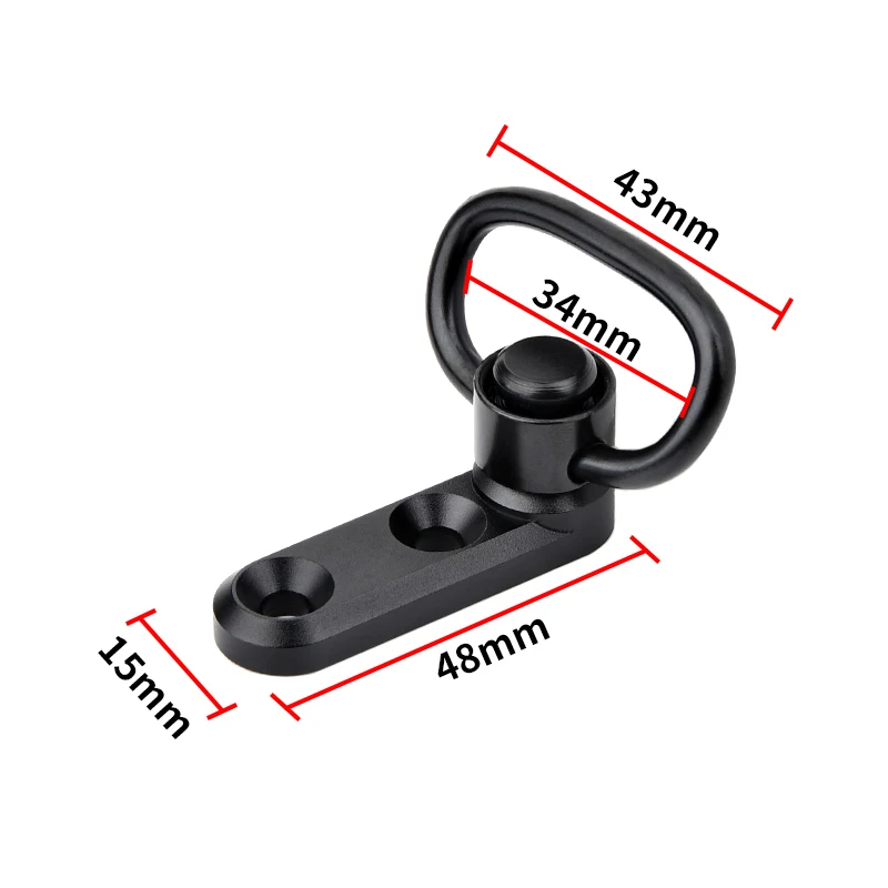 WADSN-hebilla de Metal GBB de desmontaje rápido táctico NSR, montaje giratorio, ajuste de 20mm, Picatinny M-LOK, accesorios de caza - imagen 5