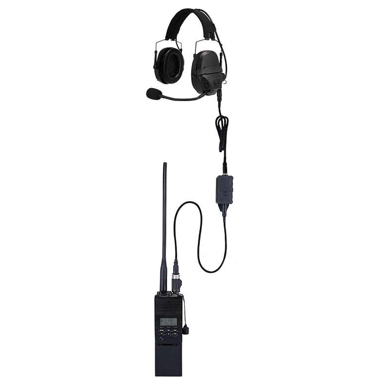 Para FCS-TACTICAL AMP auriculares tácticos V20 V60 PTT conectar Cable adaptador conector estándar KN6 a BAOFENG KENWOOD TYT - imagen 3