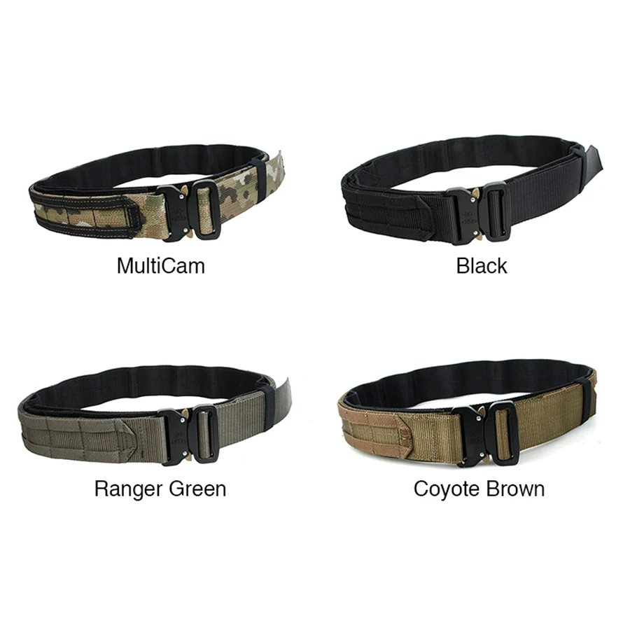 TMC 1,75 pulgadas cinturón táctico combate hebilla de liberación rápida MOLLE Airsoft cinturón de combate duradero - imagen 4