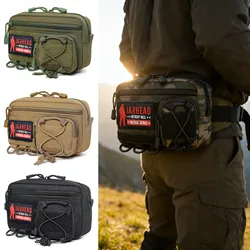 Bolsa Modular Horizontal para Almacenamiento de Utilidades al Aire Libre, Chaleco Táctico, Mochila, Bolsa de Accesorios Molle, Bolsa de Caza y Camping 1000D