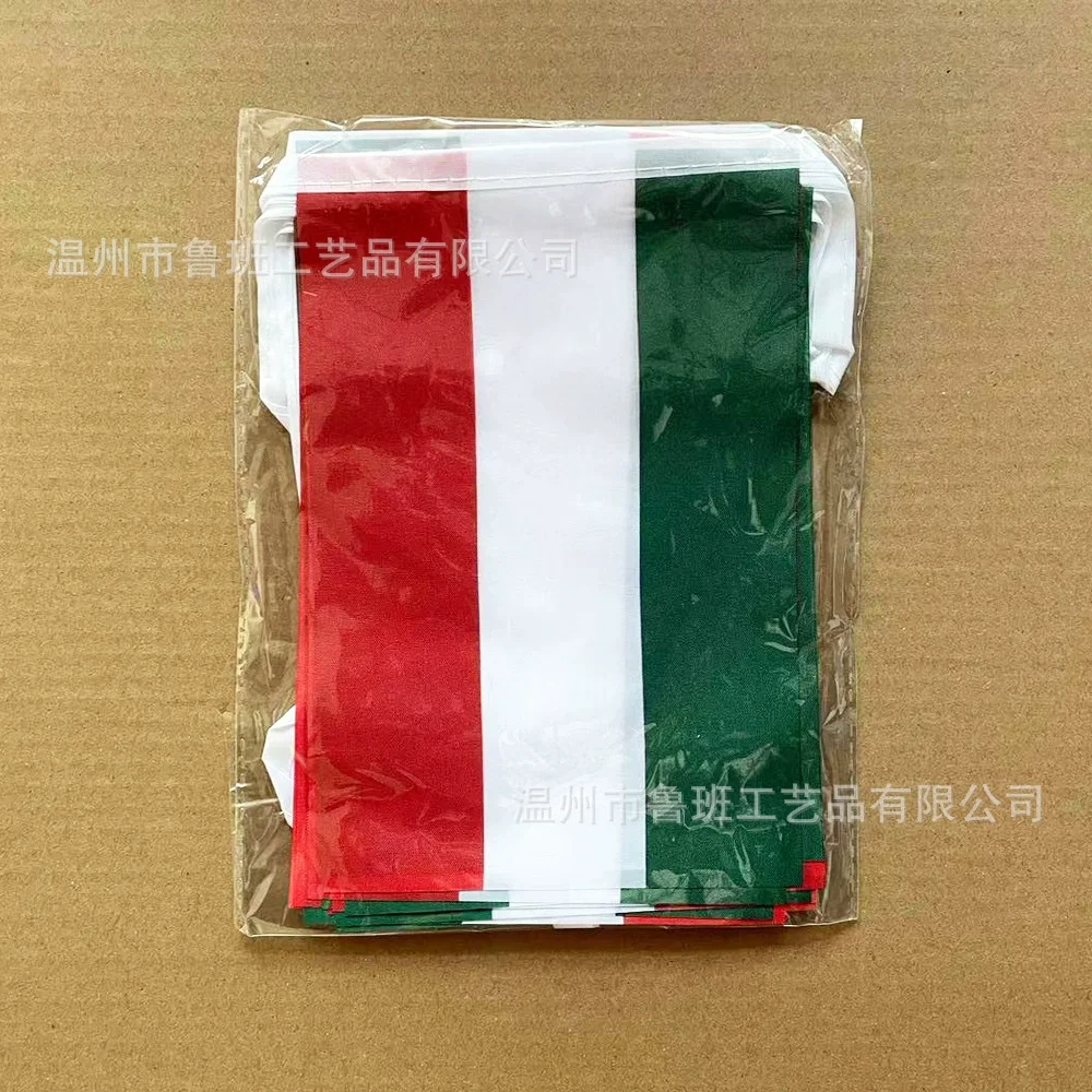 Banderines SKY FLAG de Hungría, 14x21cm, 20 unids/lote, banderas de cuerda de Hungría, banderín para decoración de fiesta y Festival - imagen 2