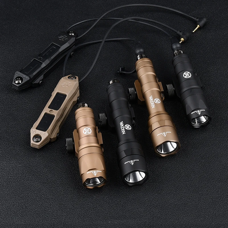 Wadsn-luz de explorador táctico M300A M600U, linterna de alta potencia de 600 lúmenes, interruptor de presión remota para caza, Mlok Keymod 20mm rail - imagen 3