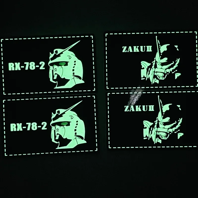 Parche nocturno reflectante, logo diy, gancho brillante y bucle, ropa táctica, parches para mochila, accesorio táctico militar, sello moral - imagen 3