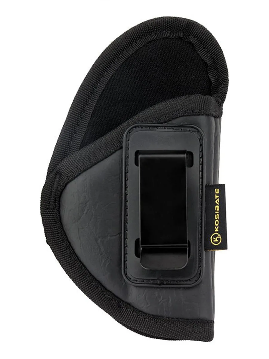 Kosibate IWB Funda de transporte oculta de cuero PU para pequeña 380 Keltec Sig Sauer P238 S & W Bodyguard Airsoft Gun Bag - imagen 3