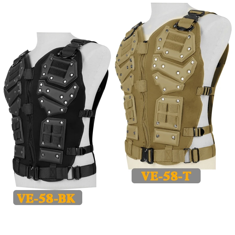 Chaleco táctico airsoft – Protección CS para combate y paintball - imagen 2