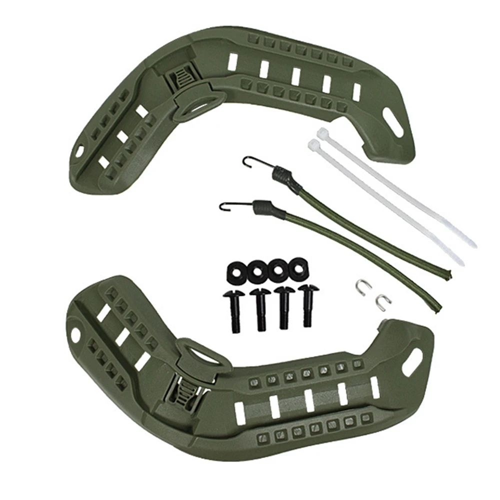 Riel guía lateral para casco MICH2000 de nailon, riel de montaje de arco con cuerda elástica NVG para casco Mich 2000 2001 2002 ACH - imagen 4