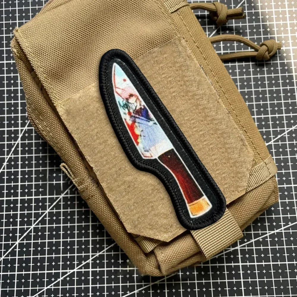 Parches tácticos de moral "Yuno Gasai", parche de gancho y bucle de Anime divertido, insignia militar, brazalete, pegatinas para mochila - imagen 5