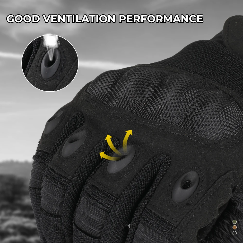 Guantes tácticos deportivos guantes de dedo completo pantalla táctil transpirable combate al aire libre Airsoft bicicleta senderismo tiro caza ciclismo - imagen 5
