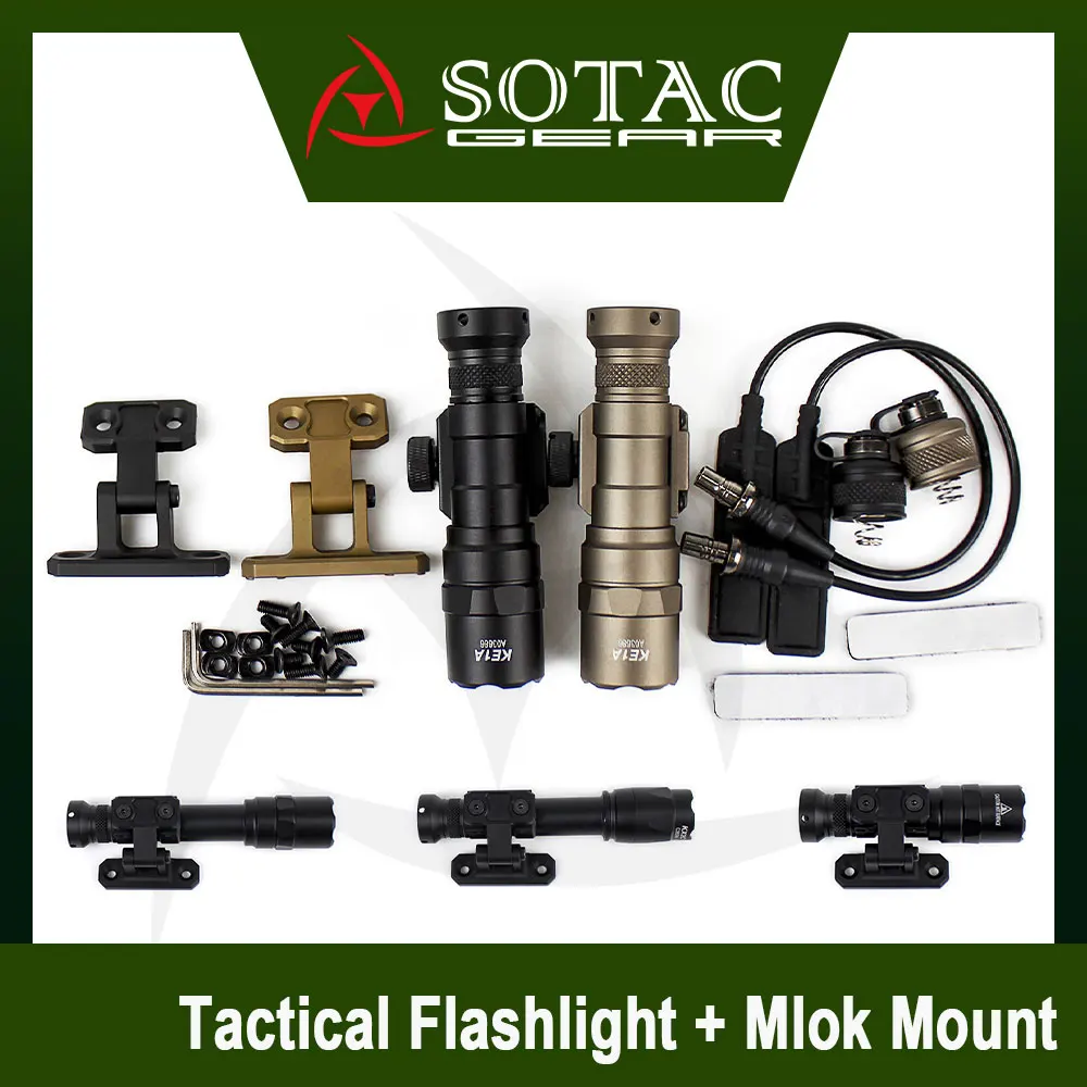 Linterna táctica SOTAC con montura Picatinny y M-LOK