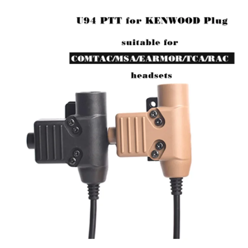 Nuevo U94 táctico PTT para Original RAC TMC COMTAC Earmor auriculares caza militar PTT Airsoft Fit Nato Plug accesorios para auriculares - imagen 3