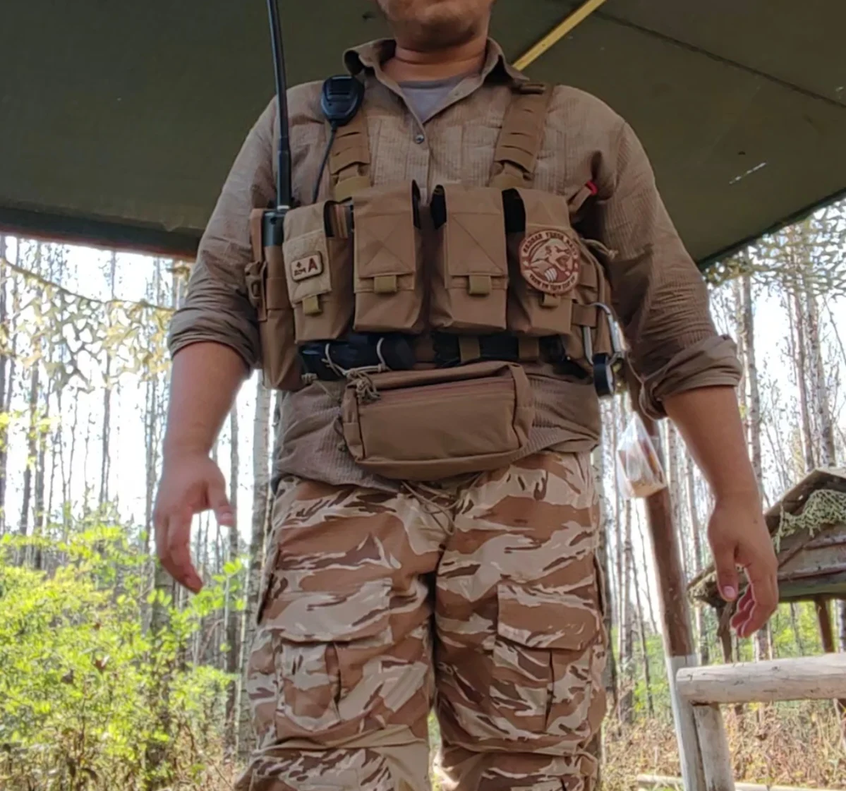 Pecho táctico de patrulla al aire libre para colgar 5,56/5,45/7,62 Universal RG, color CB - imagen 2